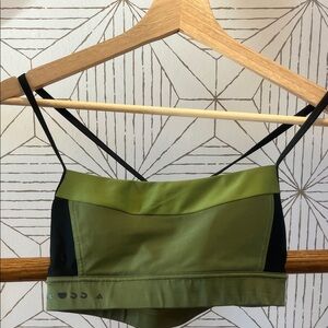 Adidas by Karlie Kloss Olive Green Sports Bra